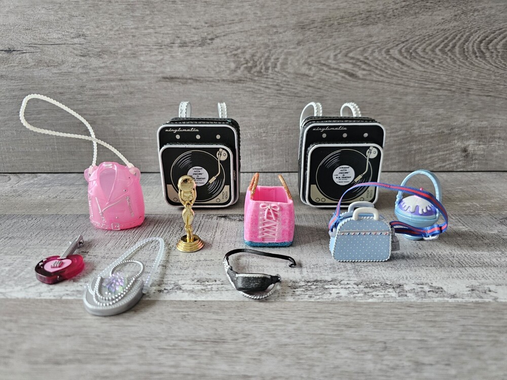 Huge LOL Surprise Dolls LOT - Accessories Purses Guitar Movie Magic Gold Trophy